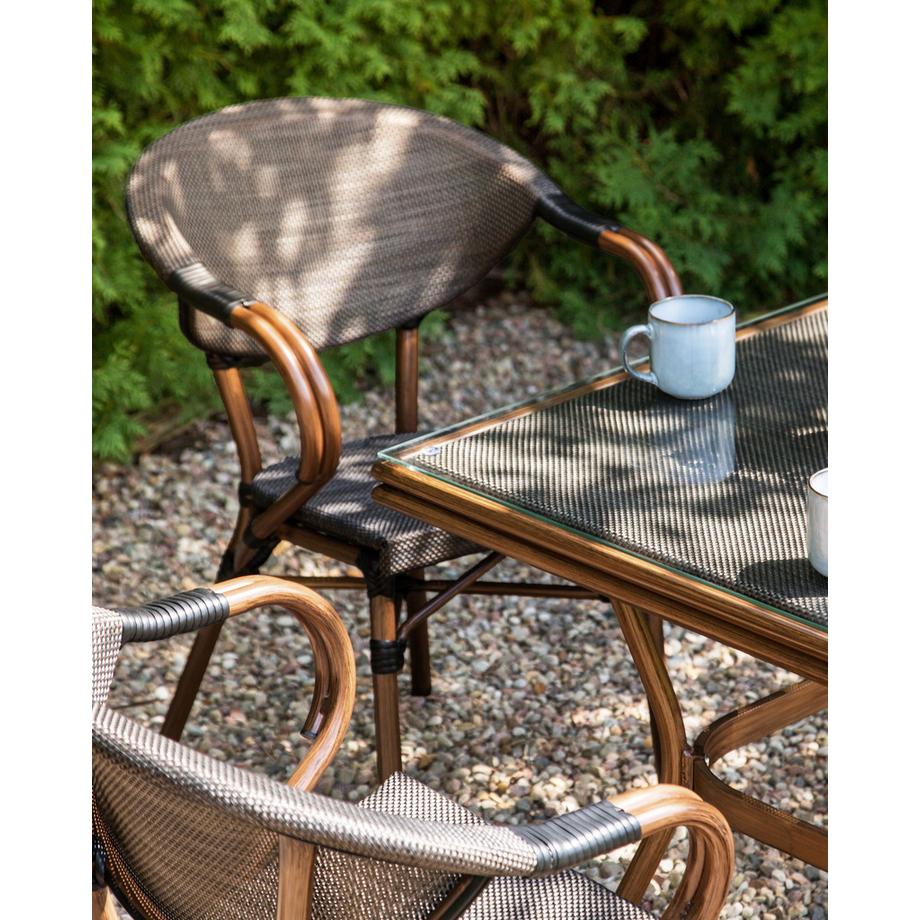 Beliani Set di 4 sedie da giardino en Alluminio Retrò CASPRI II  