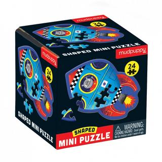 mudpuppy  Shaped Mini Puzzle, Spaceship 24 pcs 