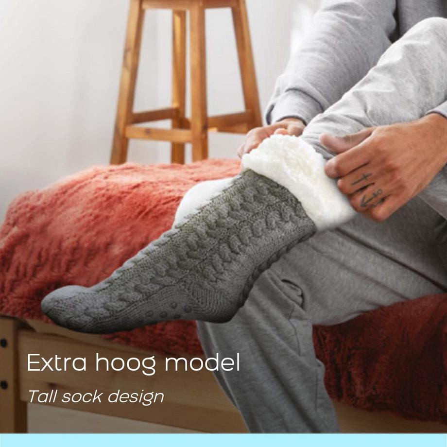 Orange Donkey Donkey Calzini Pantofola Comodi Grigio  