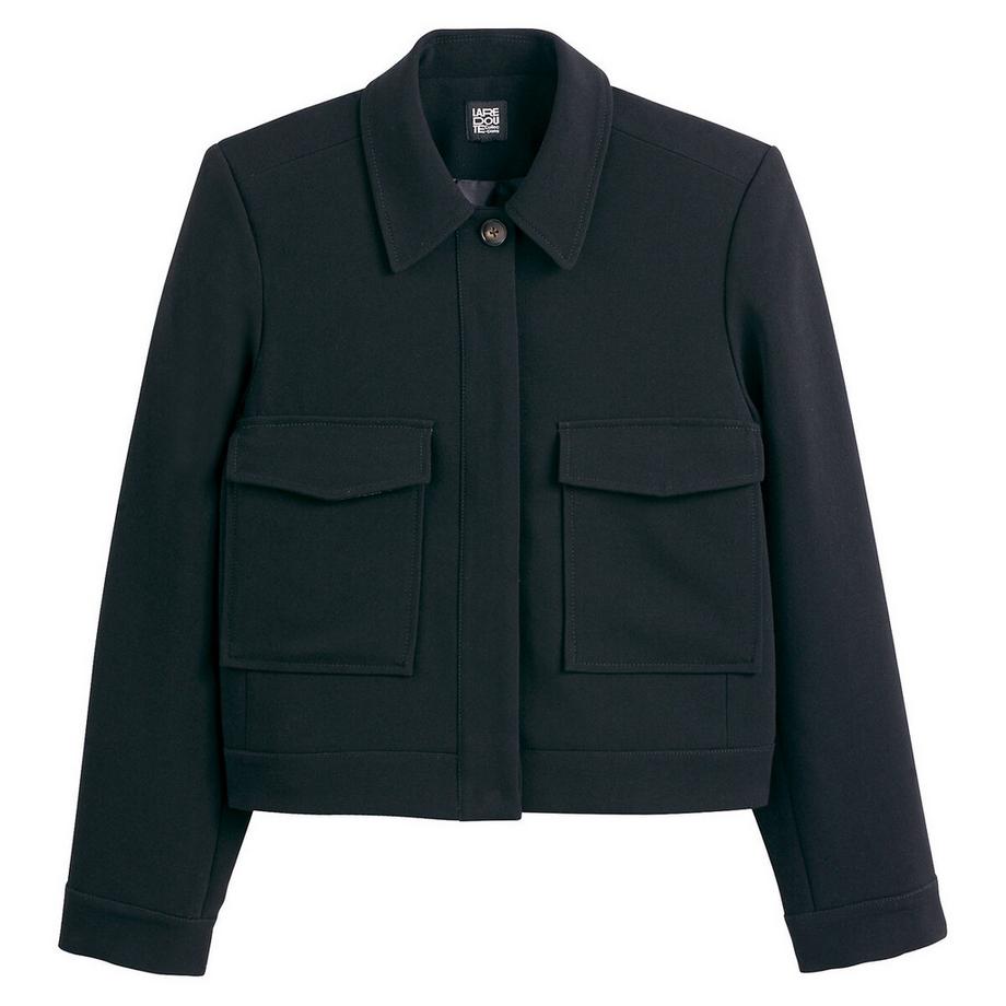 La Redoute Collections Giacca Corta Oversize con Abbottonatura  