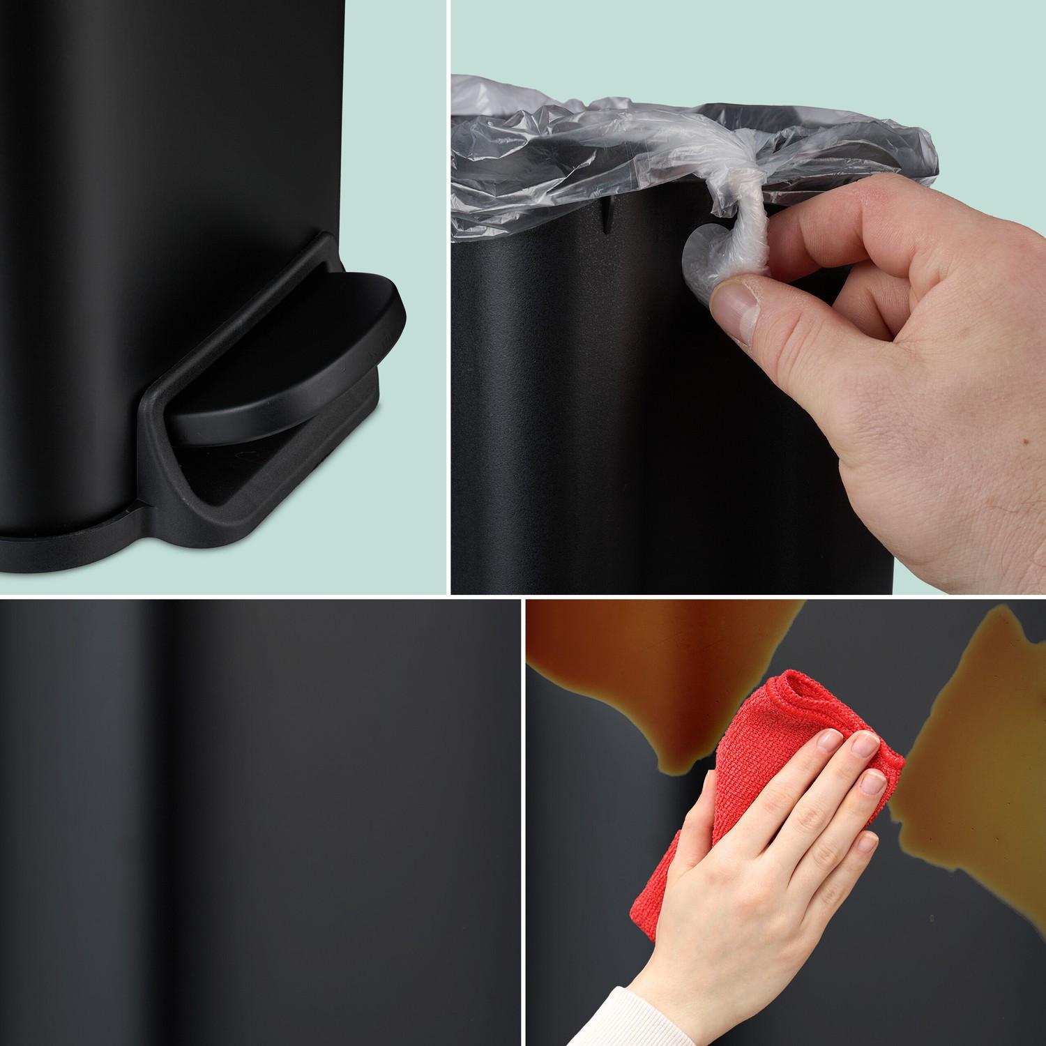 Northix Pattumiera da bagno 5 l Softclose  