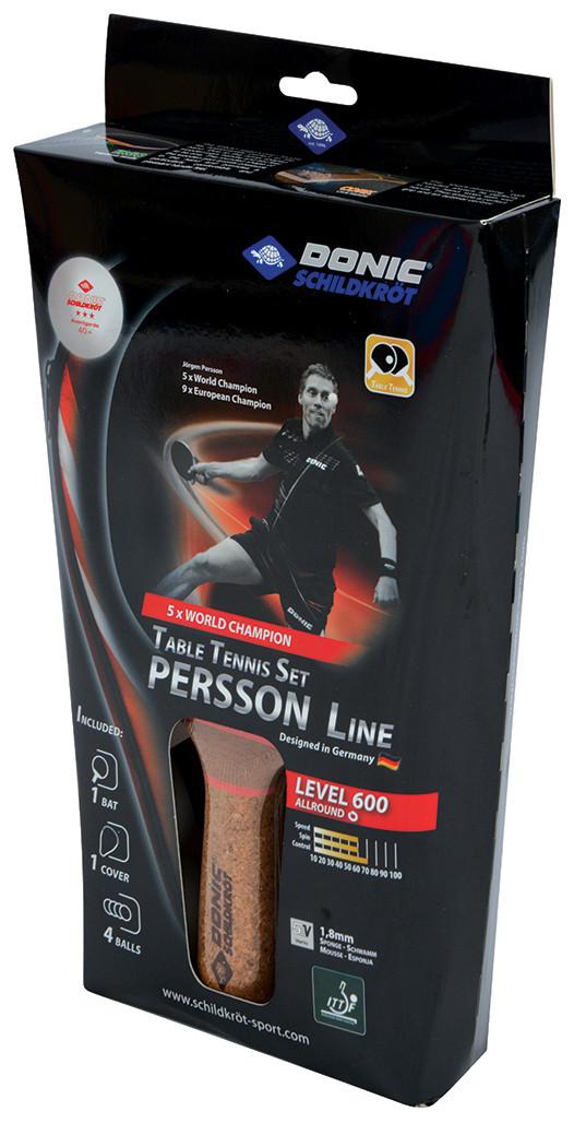 Donic Tischtennis-geschenkset Persson 600 Unisex Schwarz ONE SIZE