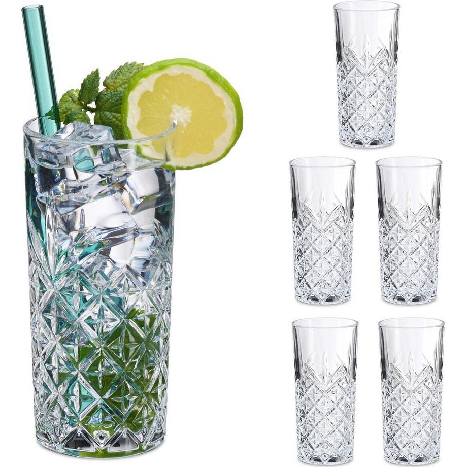 relaxdays Trinkglas Highball  