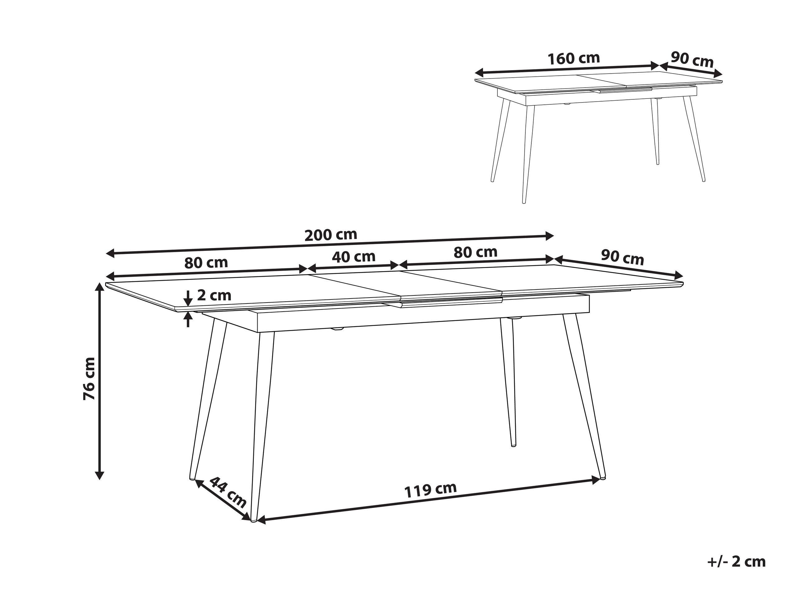 Beliani Table de repas en MDF Moderne MALDON  