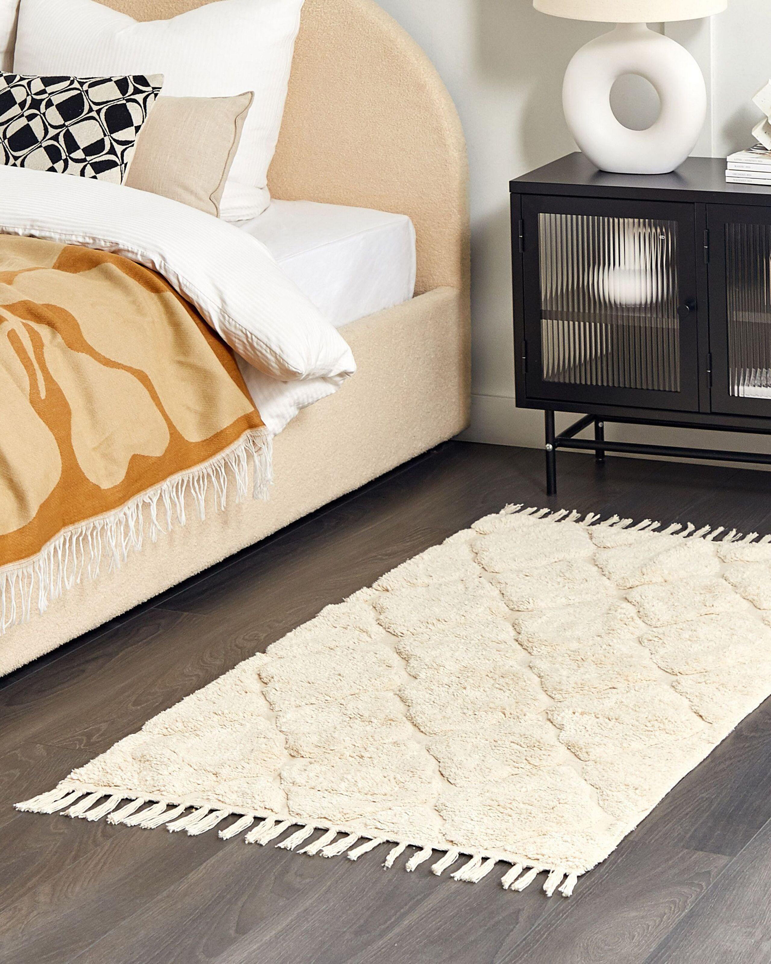 Beliani Tapis en Coton Boho SILCHAR  