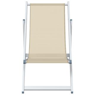 VidaXL Chaise de plage aluminium  