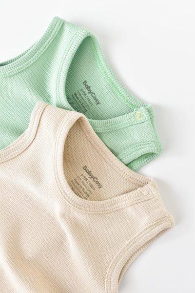 BabyCosy Organic  Body, sans manches, 2 Pack 