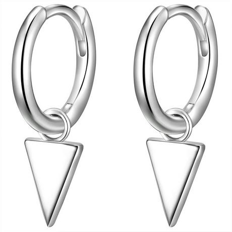 Glanzstücke München  Femme Créoles en argent Triangle 