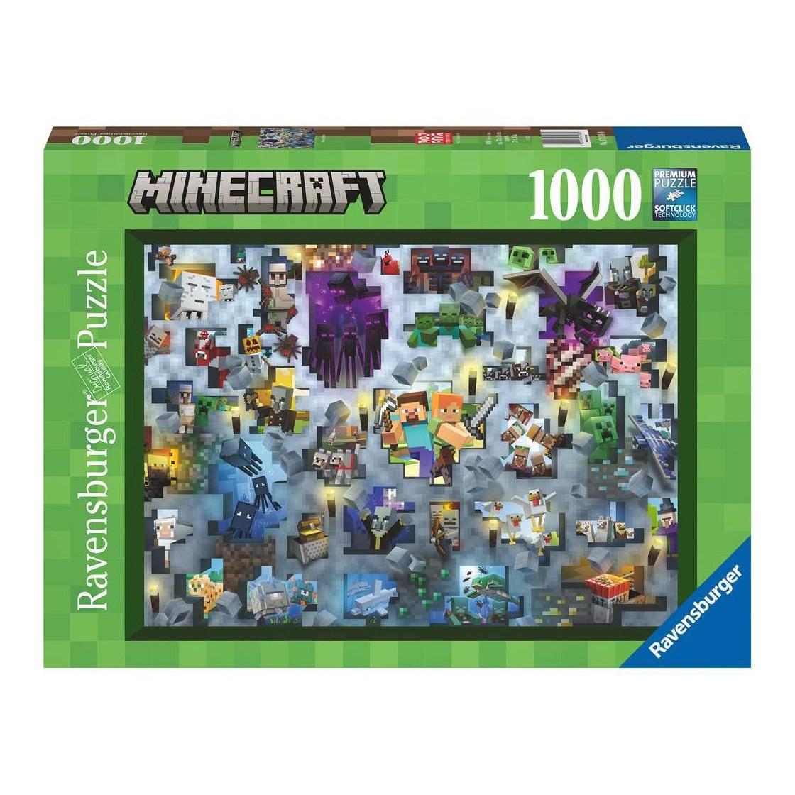 Image of Puzzle Minecraft Mobs 1000 Teile