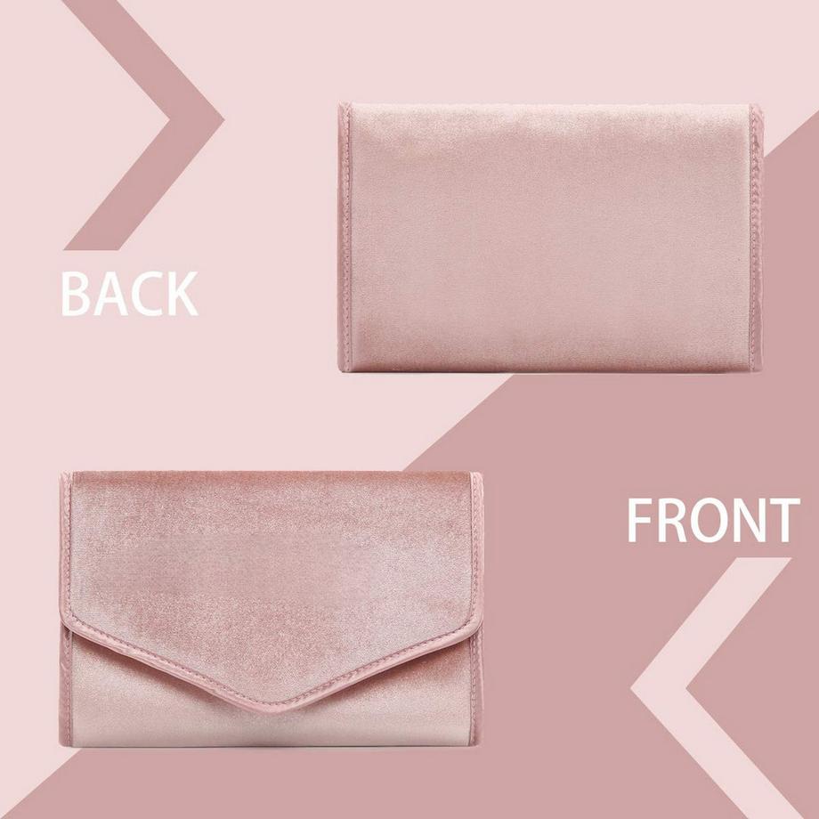 Only-bags.store  Schmuckrollen, Reiseschmuck-Organizer, faltbare Aufbewahrungstasche für Reiseringe, Halsketten, Ohrringe, Armbänder, Uhren, Broschen 