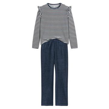 Pyjama velours à rayures