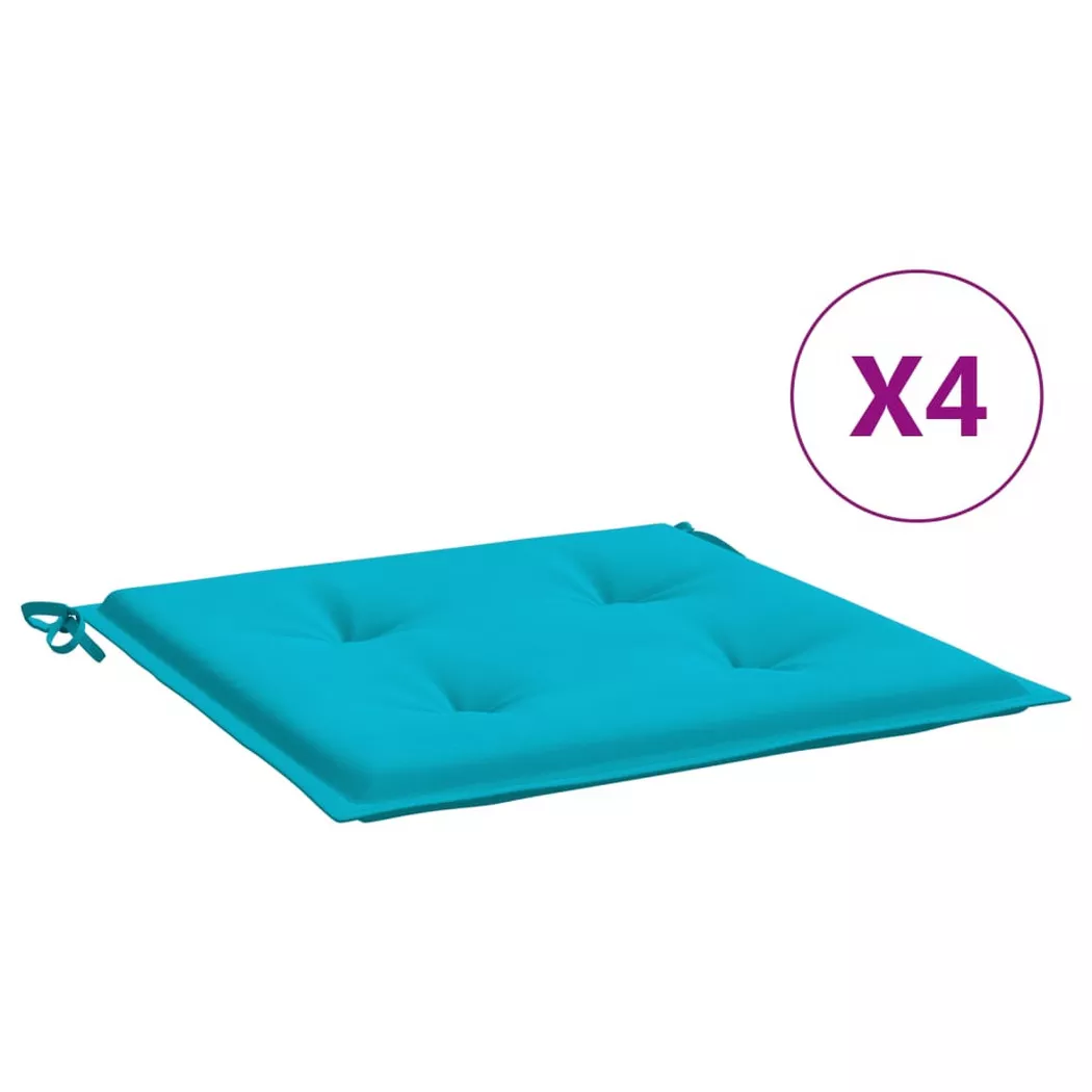 VidaXL - Coussin de chaise tissu, One Size, Turquoise