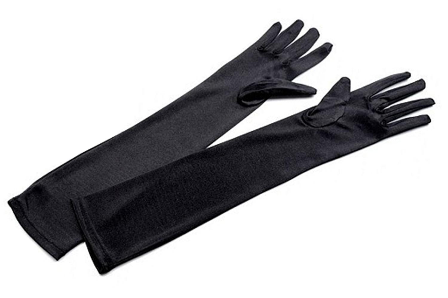 Diademita  Satin Handschuhe lang feierliche Anlässe 