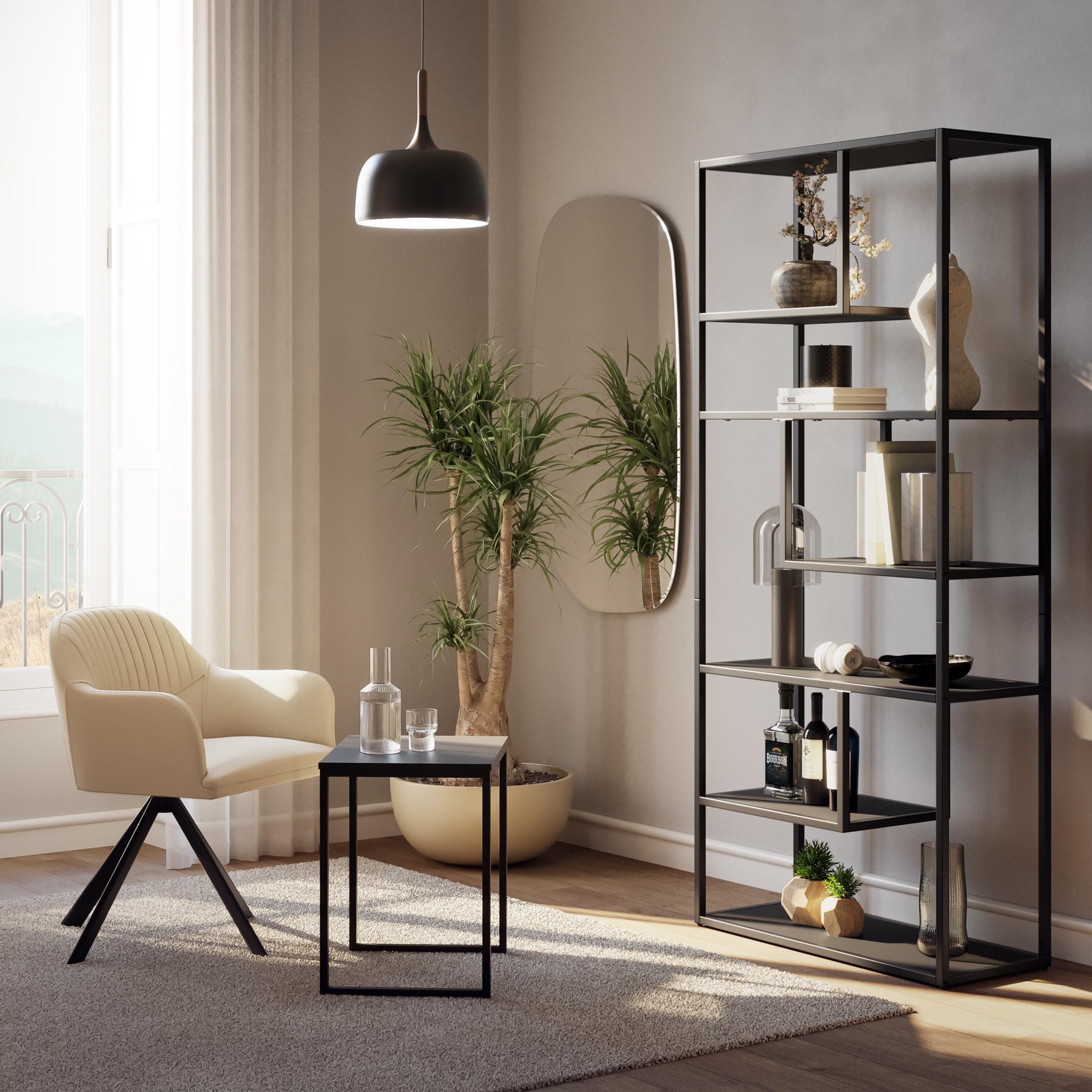 Tectake Étagère VENDA avec 6 compartiments, look industriel 85x35x188cm  