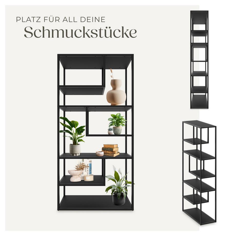 Tectake Standregal  Venda Industrial Look pulverbeschichtetes Stahlgestell  