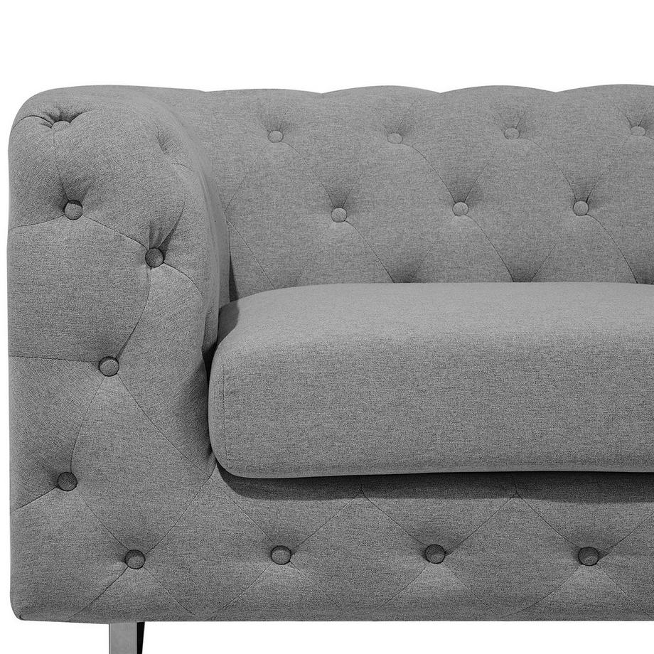 Beliani 2 Sitzer Sofa aus Stoff  VISSLAND  