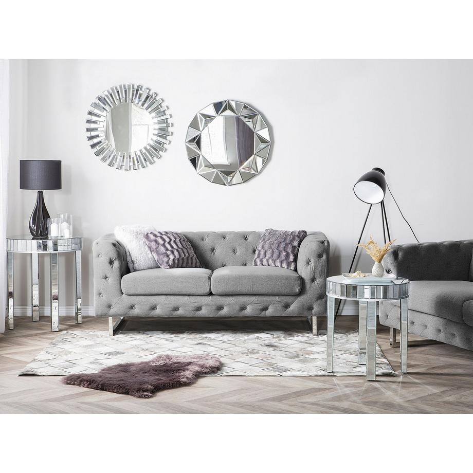 Beliani 2 Sitzer Sofa aus Stoff  VISSLAND  