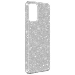 Avizar  Glitter Hülle Samsung A72 Silber 