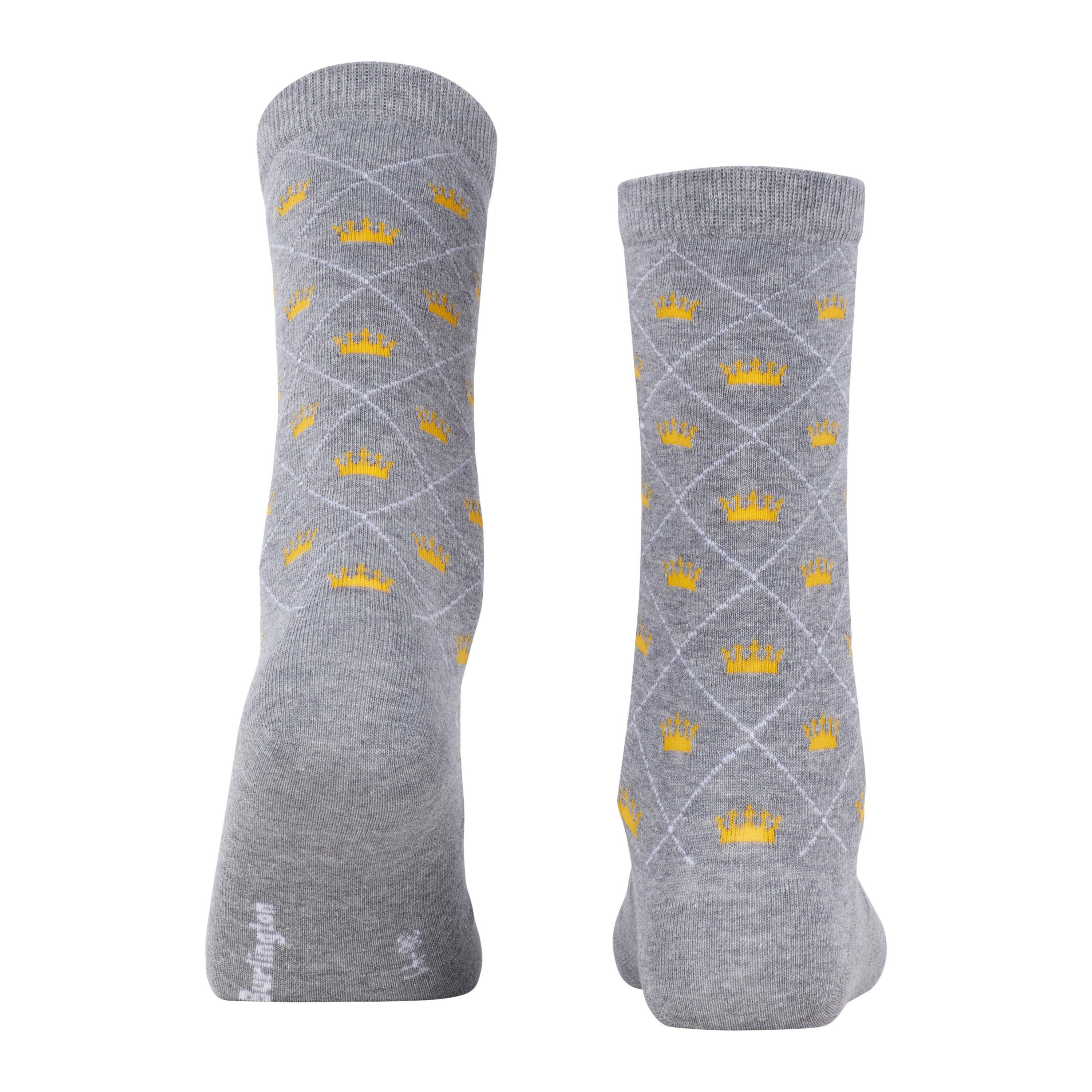 Burlington Crown Rautenmuster Socken  