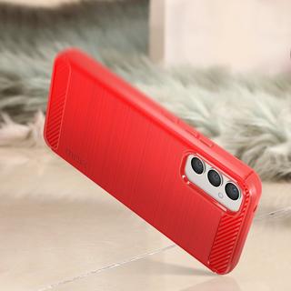 Avizar  Coque Carbone Galaxy A34 5G Rouge 