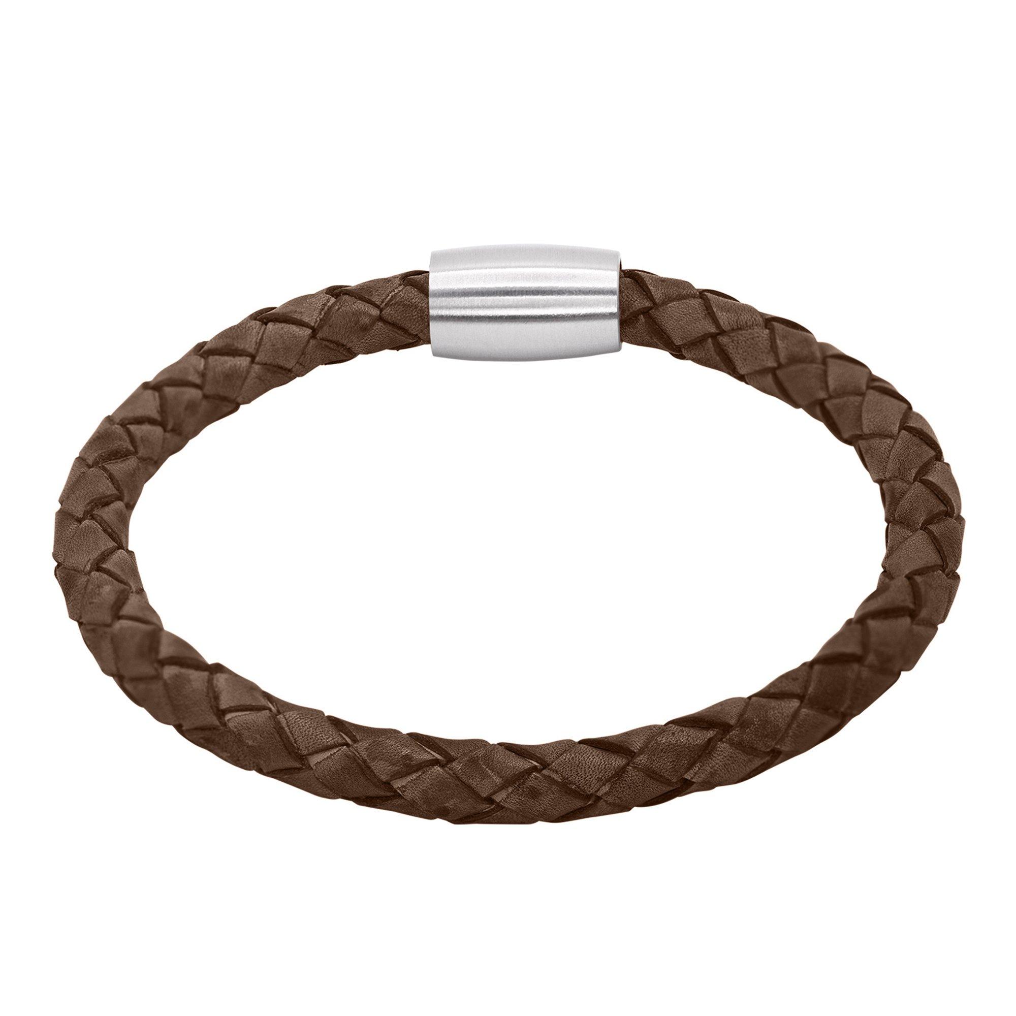 Image of Lederarmband Jaron Damen Braun 23cm