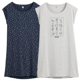 SO'HOME  Lot de 2 chemises de nuit en coton 