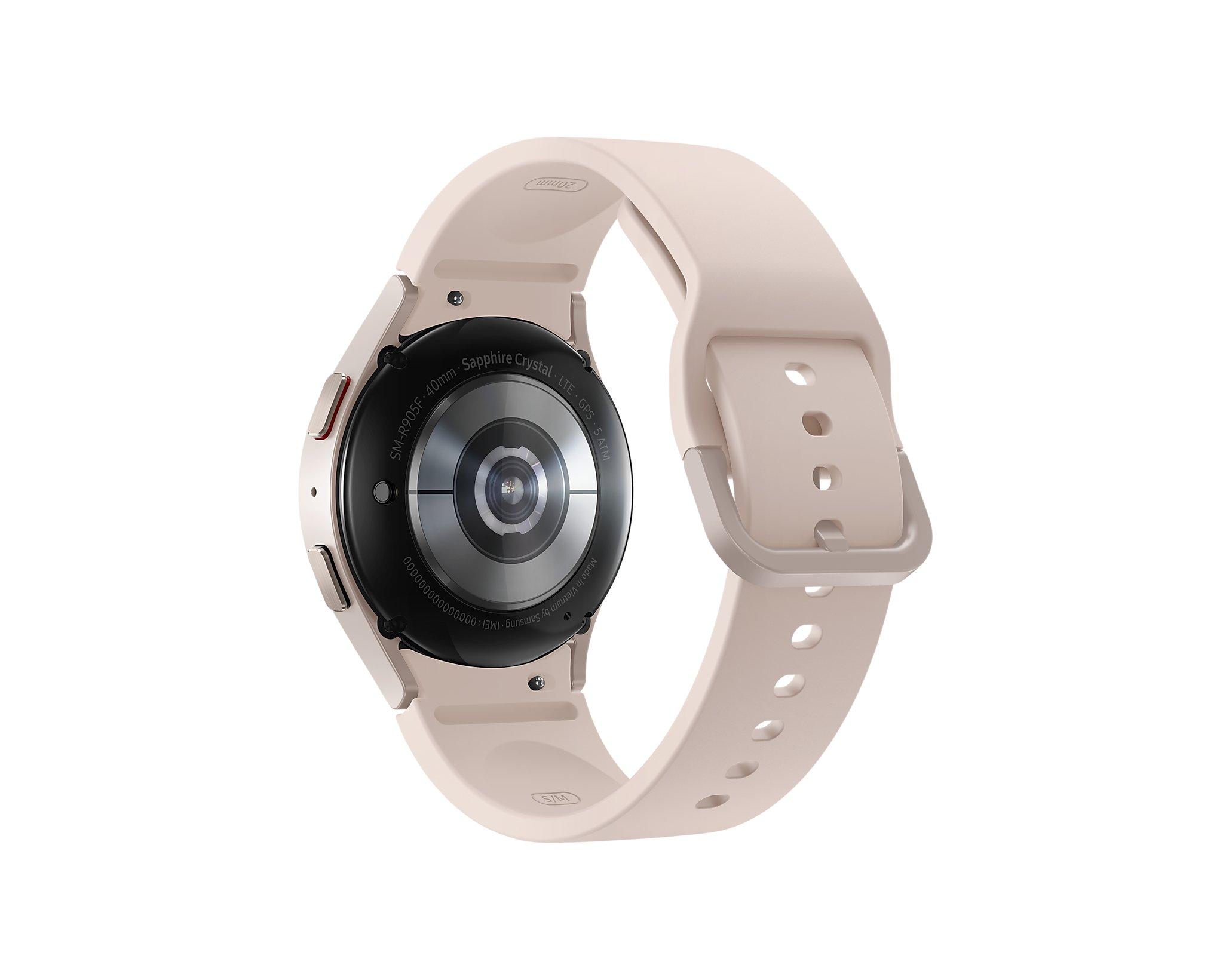 SAMSUNG  Galaxy Watch5 3,05 cm (1.2 Zoll) Super AMOLED 40 mm 4G Rosa-Goldfarben GPS 