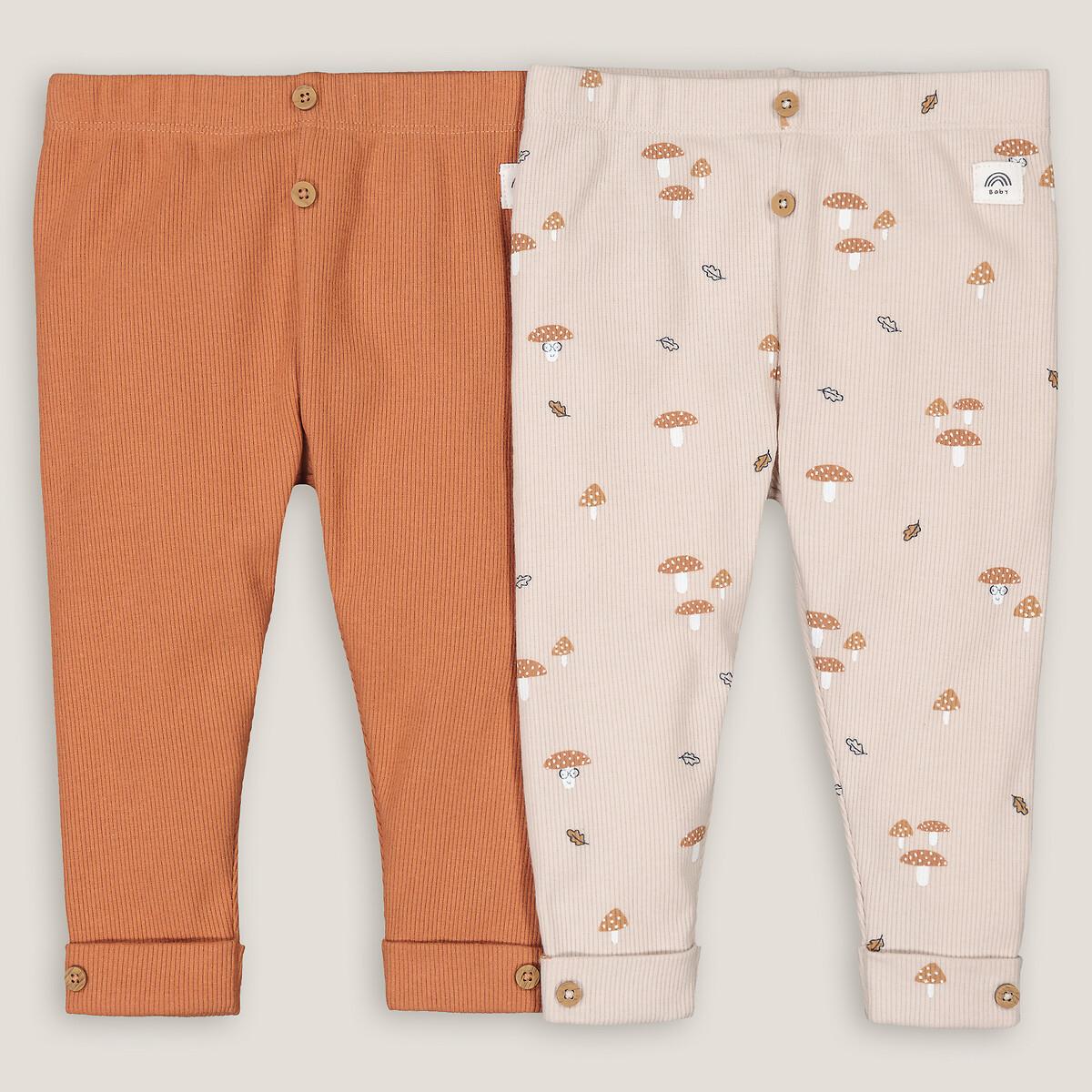 Image of 2er-pack Leggings Aus Rippmaterial Unisex Multicolor 0-3M