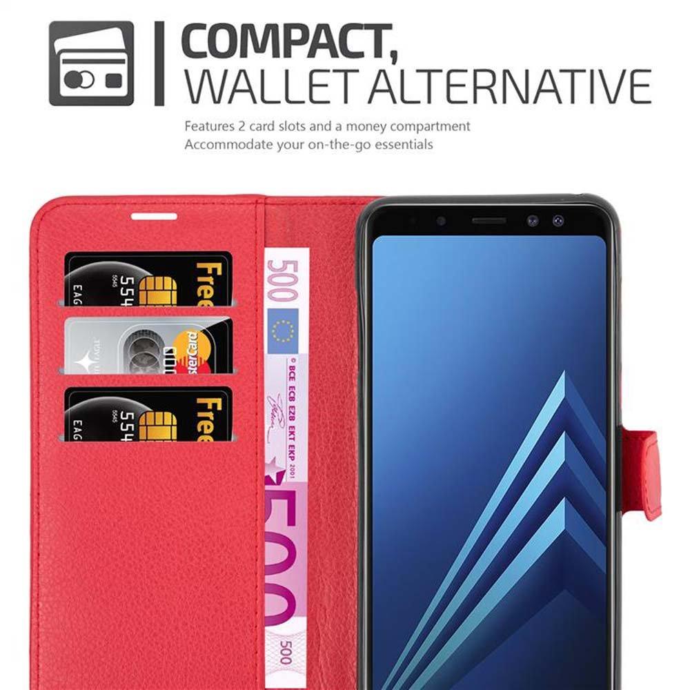 Cadorabo  Housse compatible avec Samsung Galaxy A8 2018 - Coque de protection avec fermeture magnétique, fonction de support et compartiment pour carte 