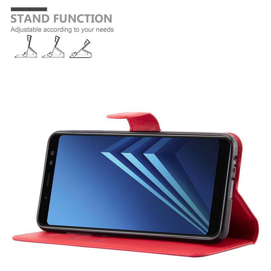 Cadorabo  Housse compatible avec Samsung Galaxy A8 2018 - Coque de protection avec fermeture magnétique, fonction de support et compartiment pour carte 