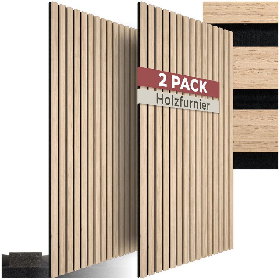 Panneaux acoustiques SONIC WALL aspect bois en chêne clair