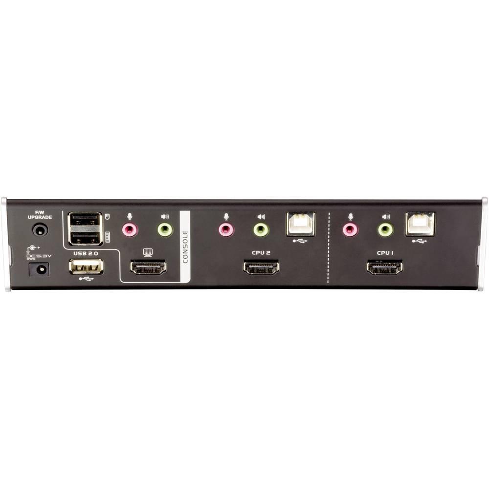 ATEN  2 Porte Switch KVM HDMI USB 1920 x 1200 Pixel 