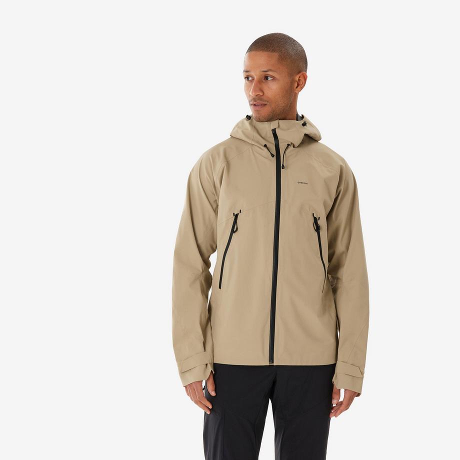 Wasserdichte und atmungsaktive -Wanderjacke, MH500, Beige