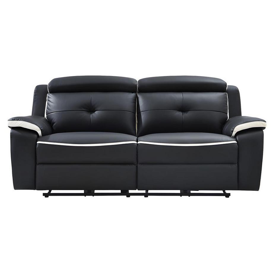 Vente-unique Relaxsofagarnitur Leder elektrisch 3+2+1 ANGELIQUE  