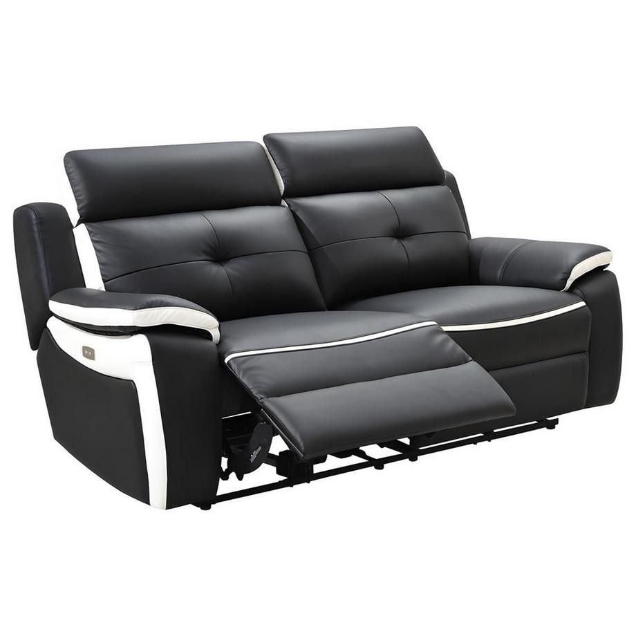 Vente-unique Relaxsofagarnitur Leder elektrisch 3+2+1 ANGELIQUE  