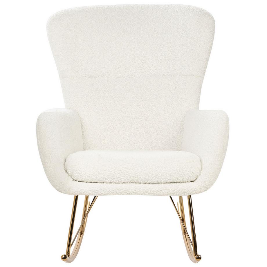 Beliani Fauteuil à bascule en Bouclé  ANASET  