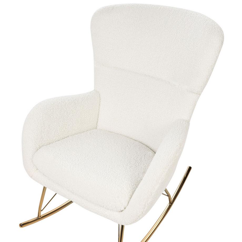 Beliani Fauteuil à bascule en Bouclé  ANASET  