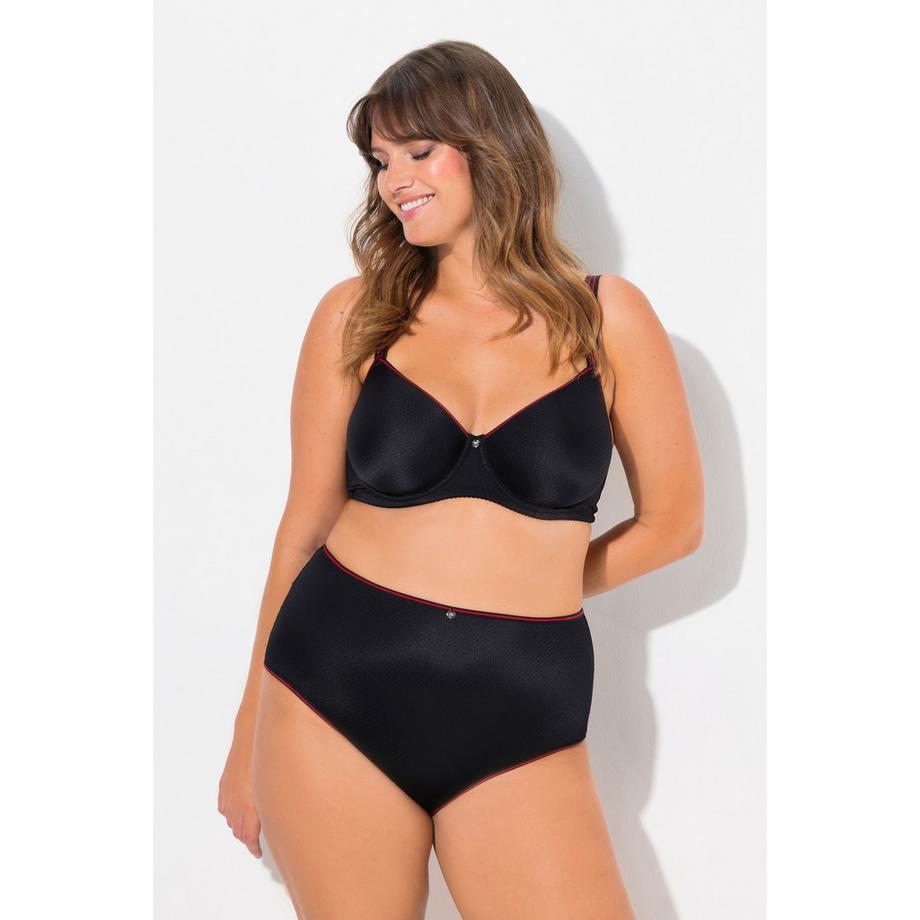 Ulla Popken Slip midi Fantasia Jacquard Righe  