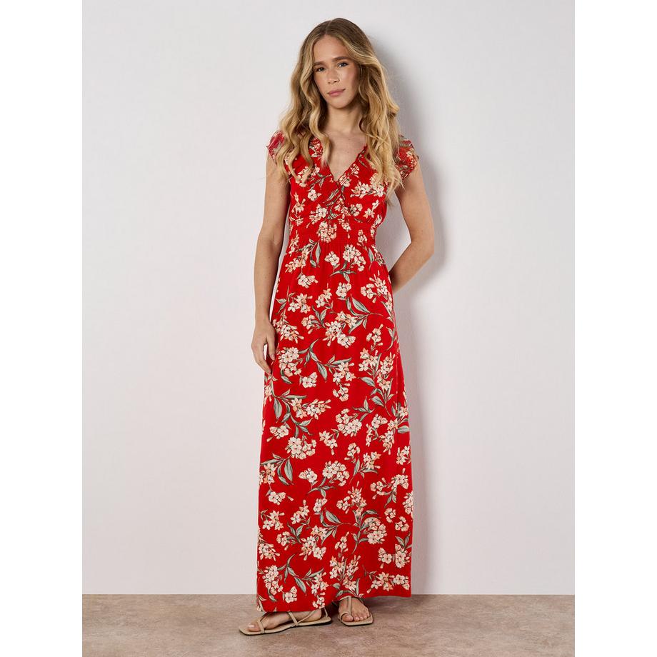 APRICOT Jasmine Robe Longue Imprimé Floral Encolure Cache-cœur  