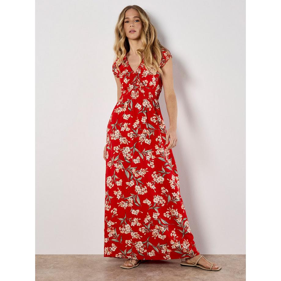 APRICOT Jasmine Robe Longue Imprimé Floral Encolure Cache-cœur  