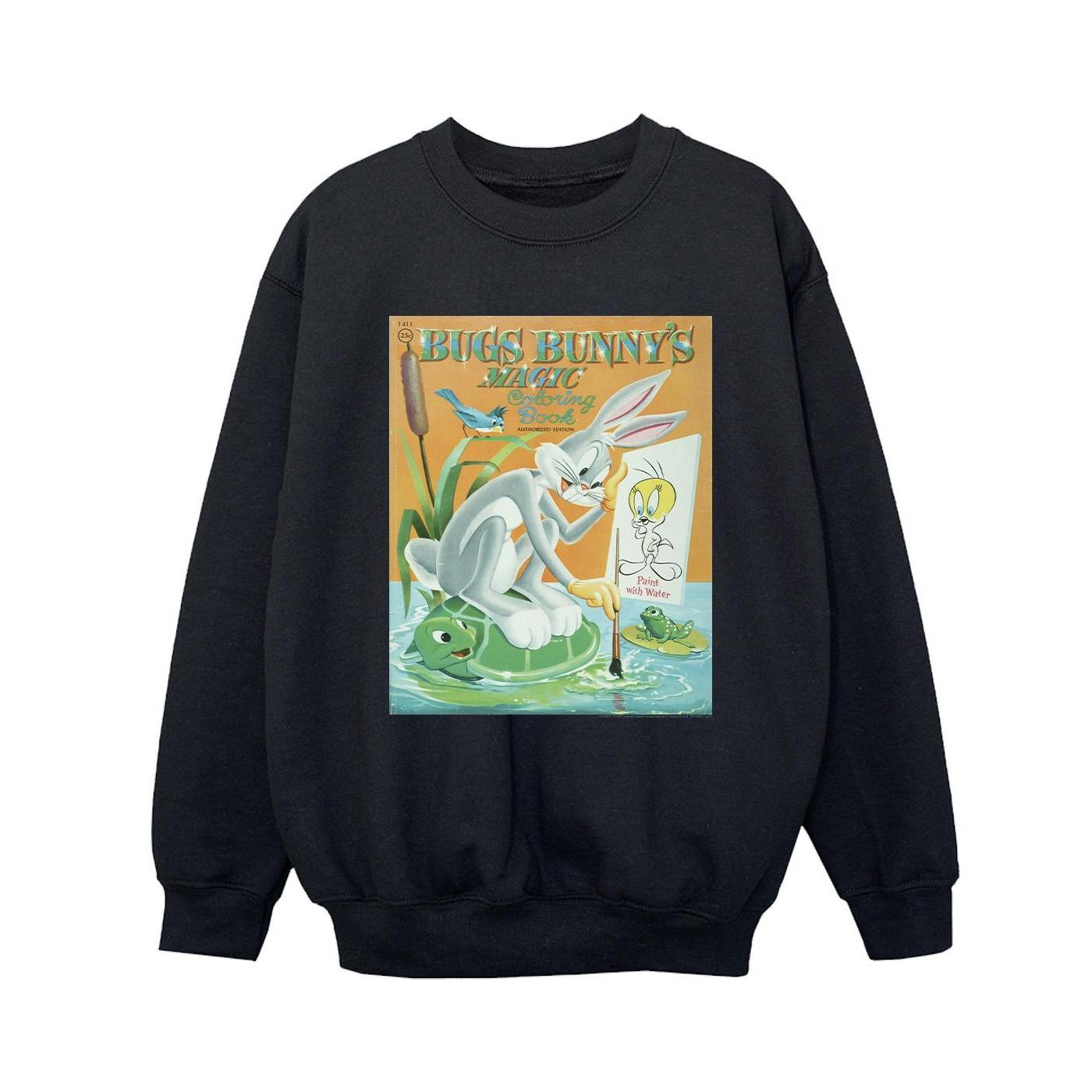 Image of Bugs Bunny Colouring Book Sweatshirt Jungen Schwarz 152-158