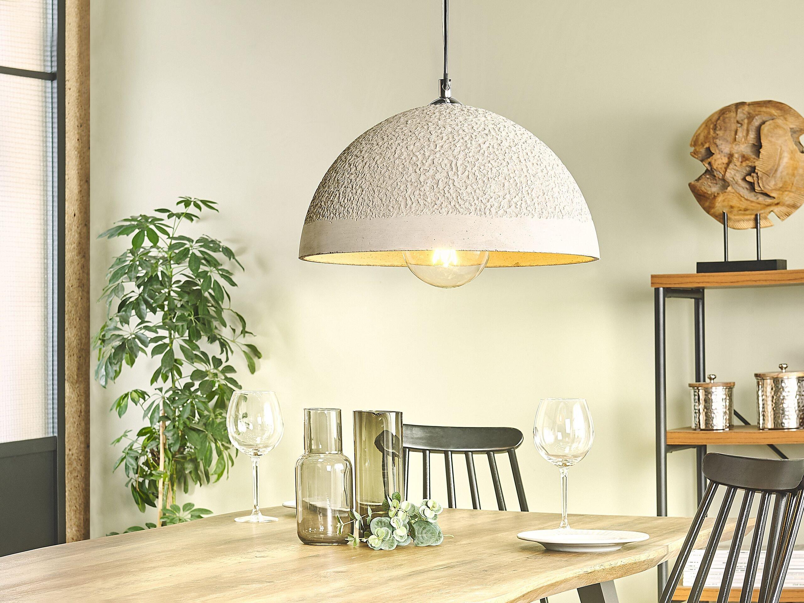 Beliani Lampe suspension en Béton Traditionnel TANANA  