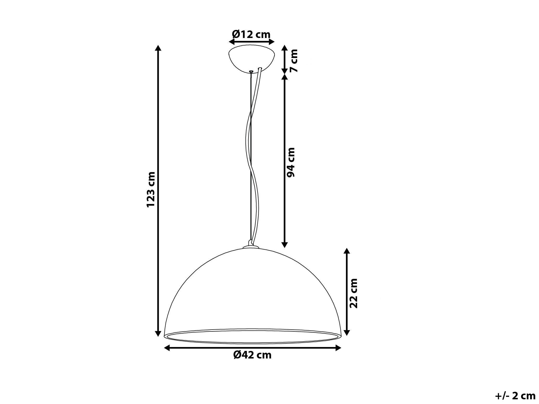 Beliani Lampe suspension en Béton Traditionnel TANANA  