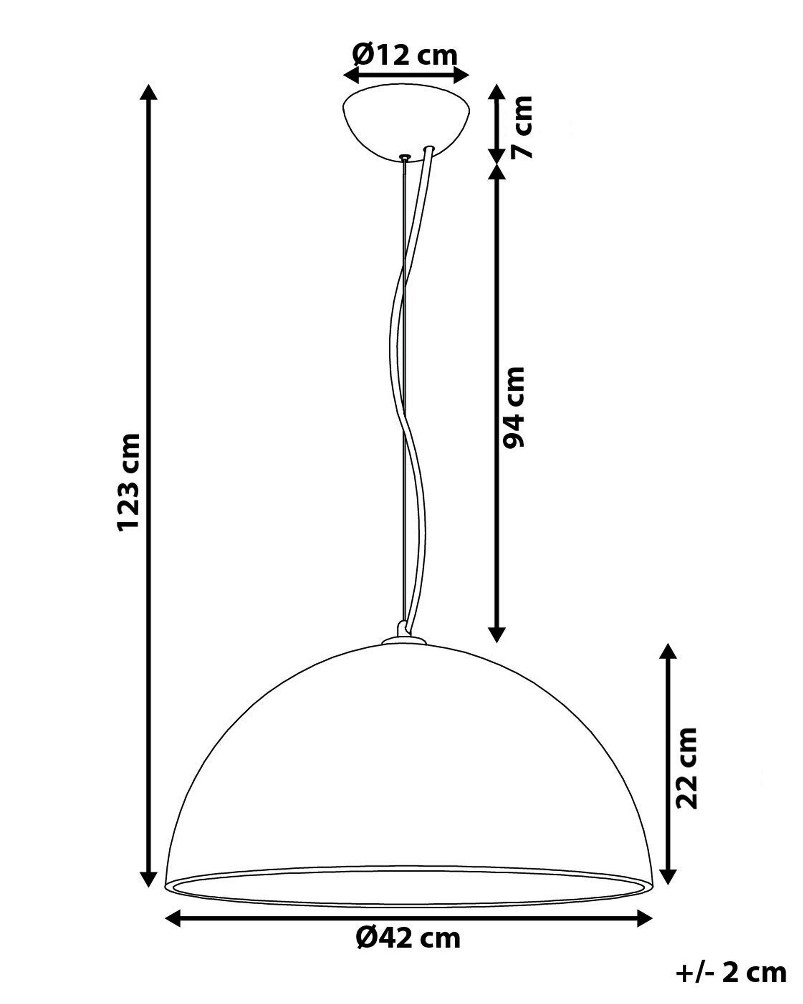 Beliani Lampe suspension en Béton Traditionnel TANANA  