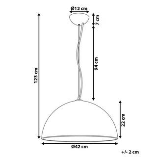 Beliani Lampe suspension en Béton Traditionnel TANANA  