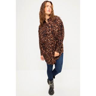 Studio Untold  Camicia dal taglio oversize con design leopardato, collo da camicia e maniche lunghe 