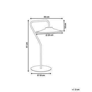 Beliani Lampe à poser en Métal Moderne GALETTI  