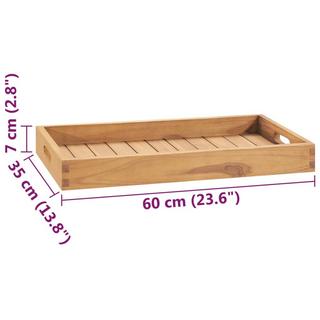 VidaXL  Serviertablett teak 