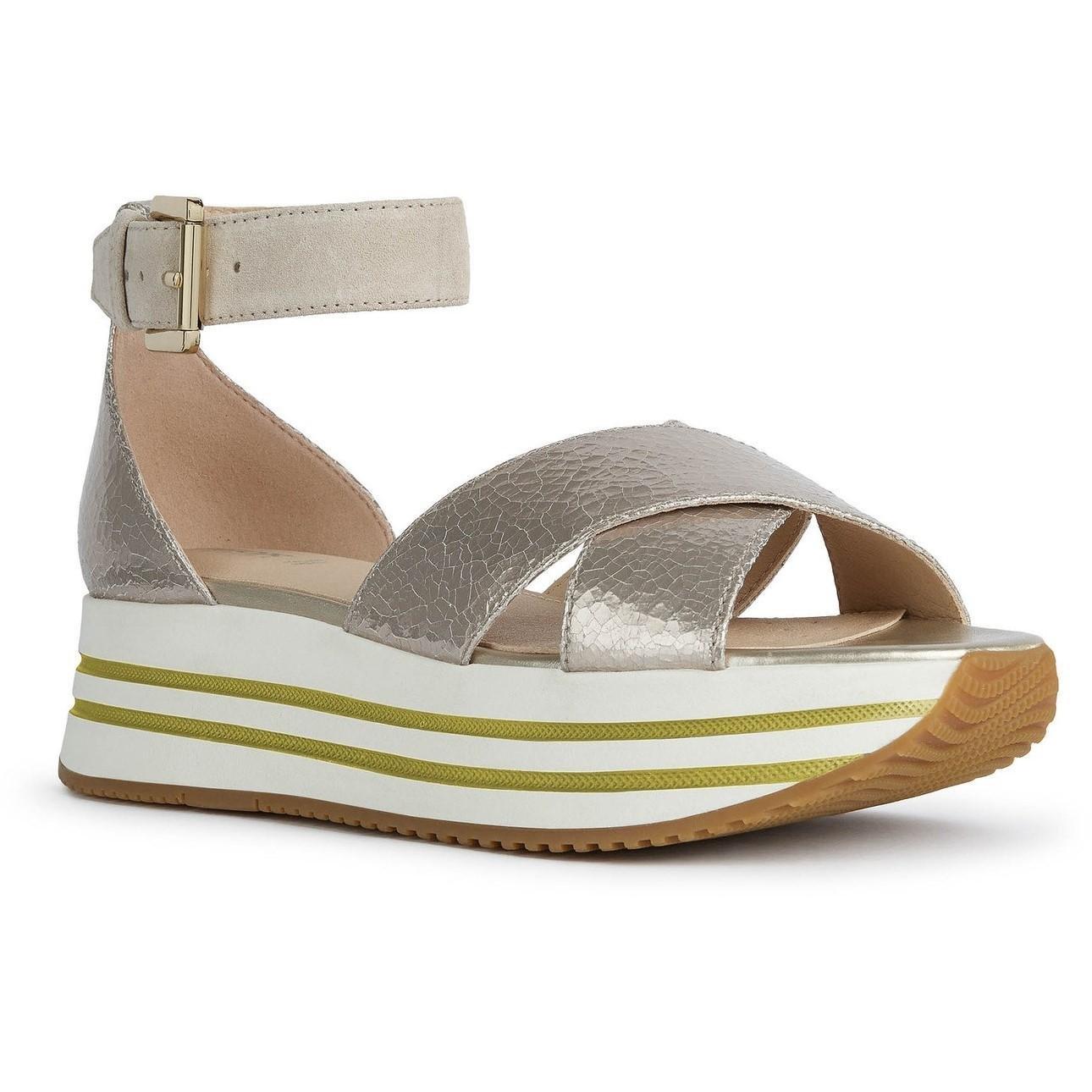 Image of Sandalen, Leder Damen Antikes Silber 41