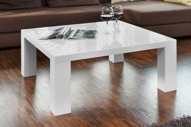 mutoni Couchtisch 90x90x40cm weiss  